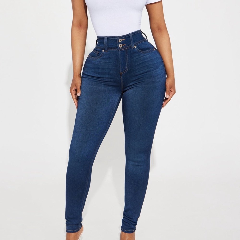 Fashion Nova Snatch ME IN Women's Skinny High-Waisted Jeans Booty Lift 9